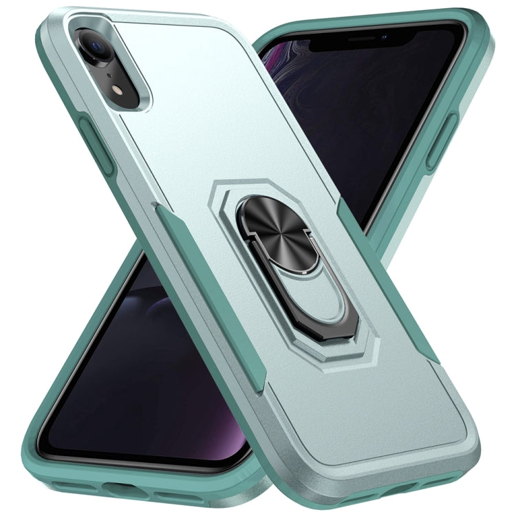 For iPhone XR Ring Kickstand Heavy Duty Shockproof Phone Case
