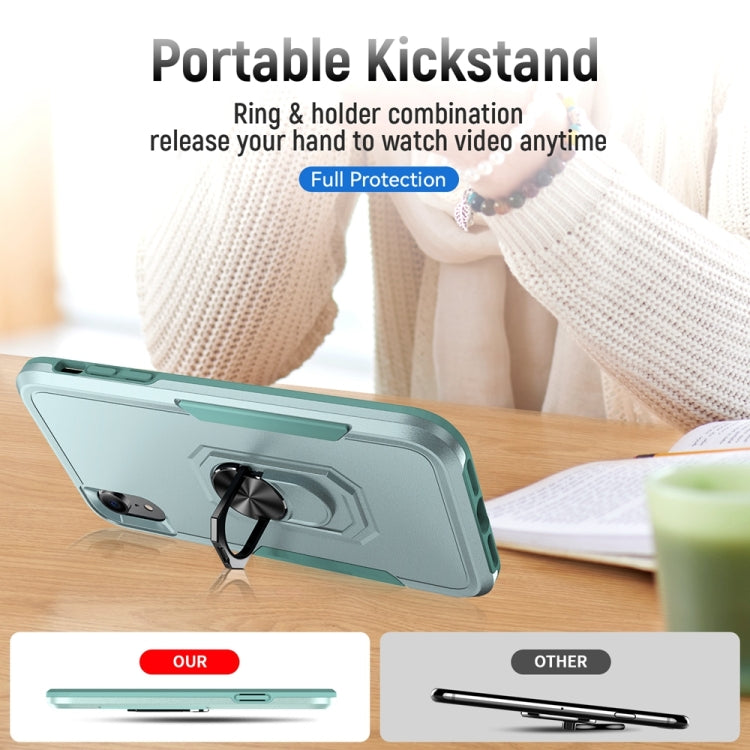 For iPhone XR Ring Kickstand Heavy Duty Shockproof Phone Case