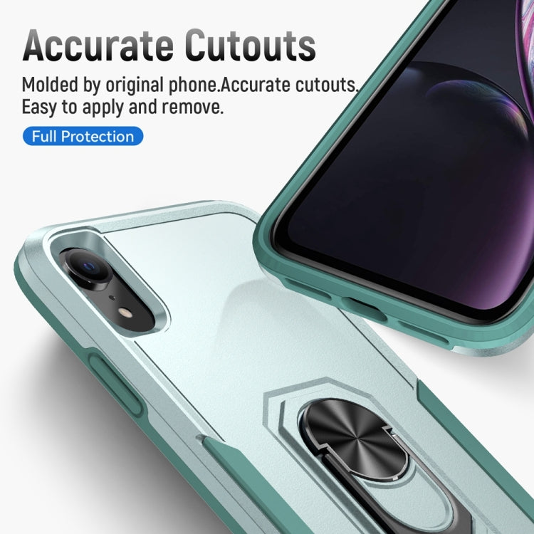 For iPhone XR Ring Kickstand Heavy Duty Shockproof Phone Case