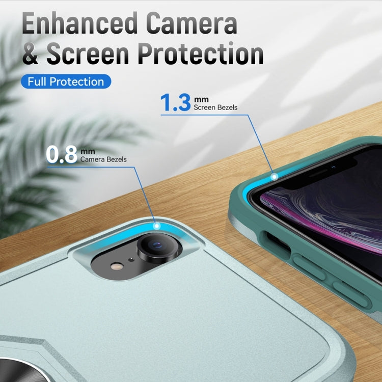 For iPhone XR Ring Kickstand Heavy Duty Shockproof Phone Case