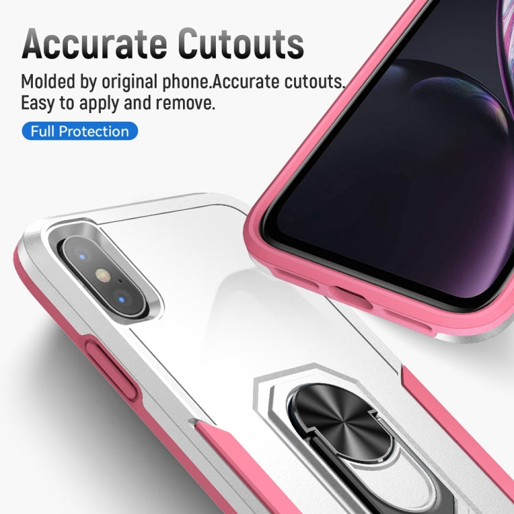 For iPhone XS Max Ring Kickstand Heavy Duty Shockproof Phone Case