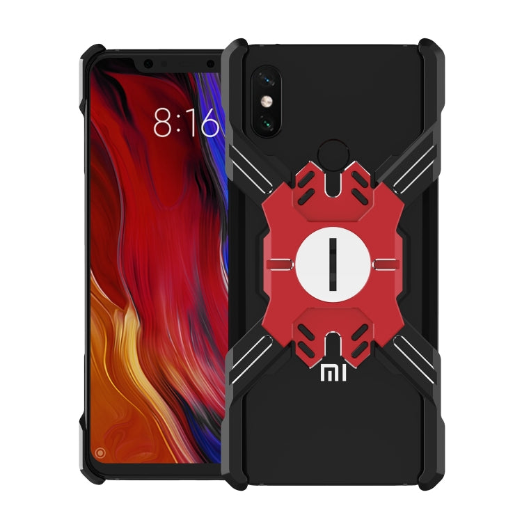 For Xiaomi Mi 8 Hero Series Anti-fall Wear-resistant Metal Protective Case with Bracket