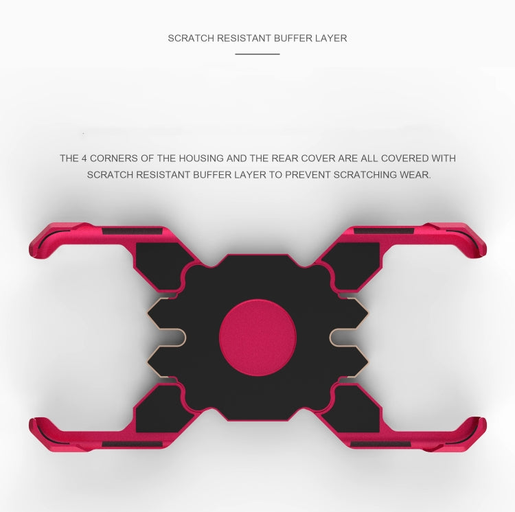 For Xiaomi Mi 8 Hero Series Anti-fall Wear-resistant Metal Protective Case with Bracket