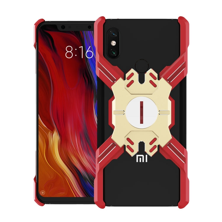 For Xiaomi Mi 8 Explorer Hero Series Anti-fall Wear-resistant Metal Protective Case with Bracket