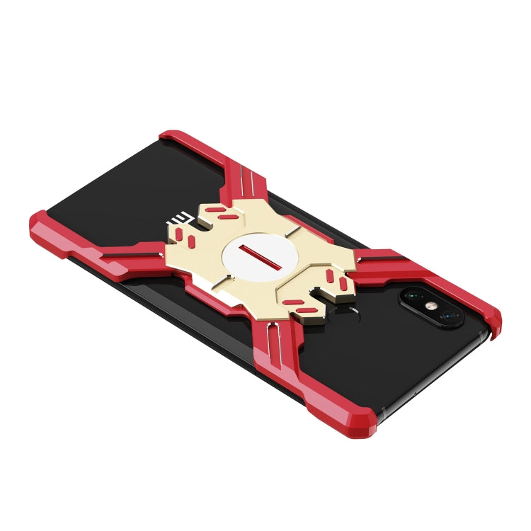 For Xiaomi Mi 8 Explorer Hero Series Anti-fall Wear-resistant Metal Protective Case with Bracket