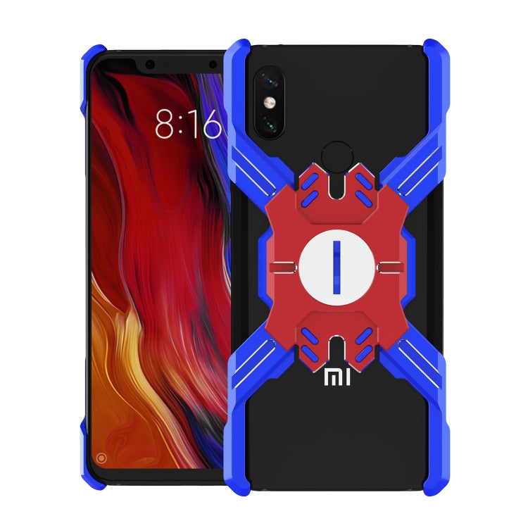 For Xiaomi Mi 8 Explorer Hero Series Anti-fall Wear-resistant Metal Protective Case with Bracket