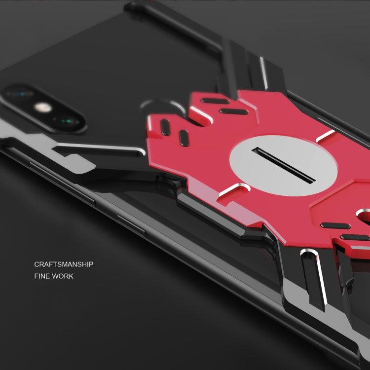 For Xiaomi Mi 8 Explorer Hero Series Anti-fall Wear-resistant Metal Protective Case with Bracket