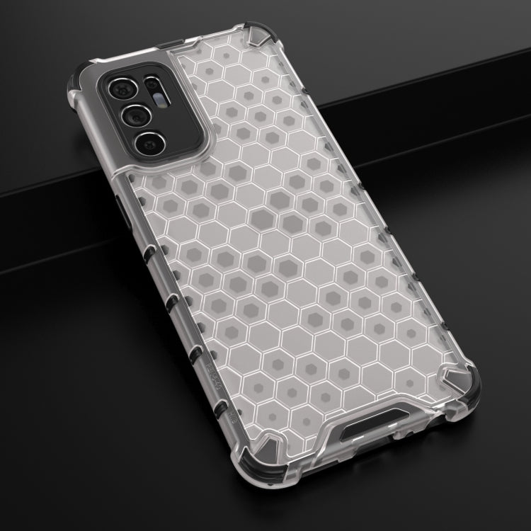 For OPPO Reno6 4G Shockproof Honeycomb PC + TPU Case