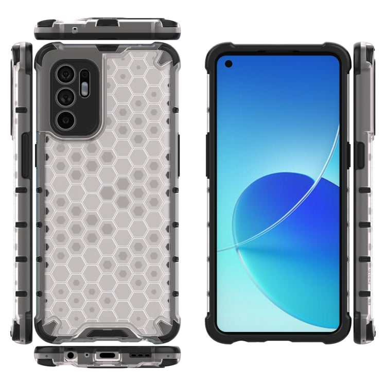 For OPPO Reno6 4G Shockproof Honeycomb PC + TPU Case