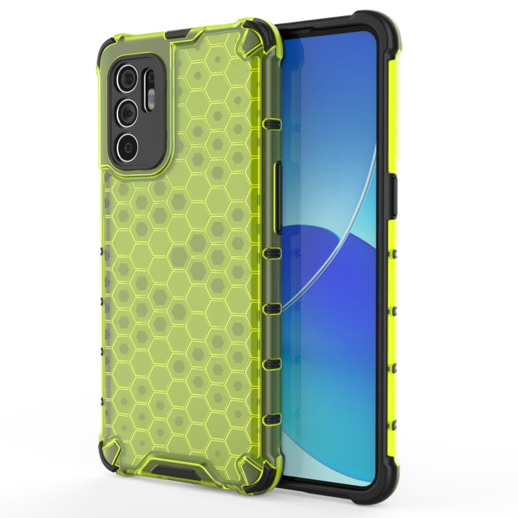 For OPPO Reno6 4G Shockproof Honeycomb PC + TPU Case