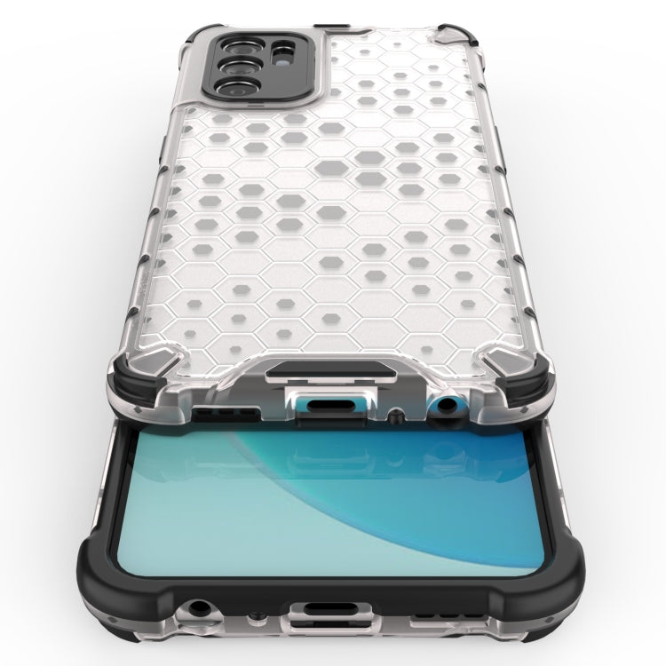 For OPPO Reno6 4G Shockproof Honeycomb PC + TPU Case