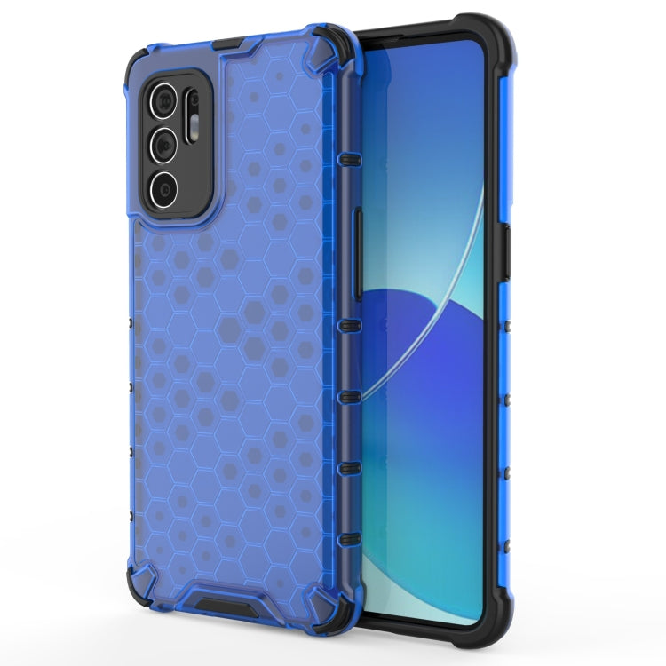 For OPPO Reno6 4G Shockproof Honeycomb PC + TPU Case