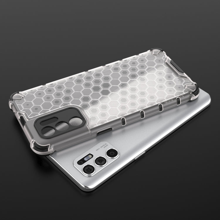 For OPPO Reno6 4G Shockproof Honeycomb PC + TPU Case
