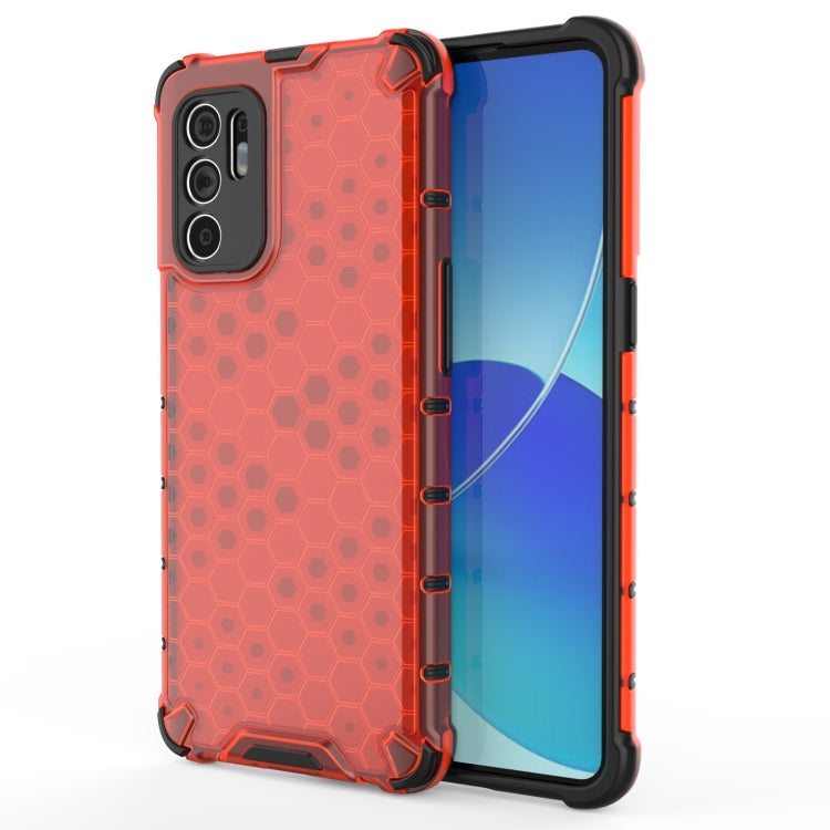 For OPPO Reno6 4G Shockproof Honeycomb PC + TPU Case