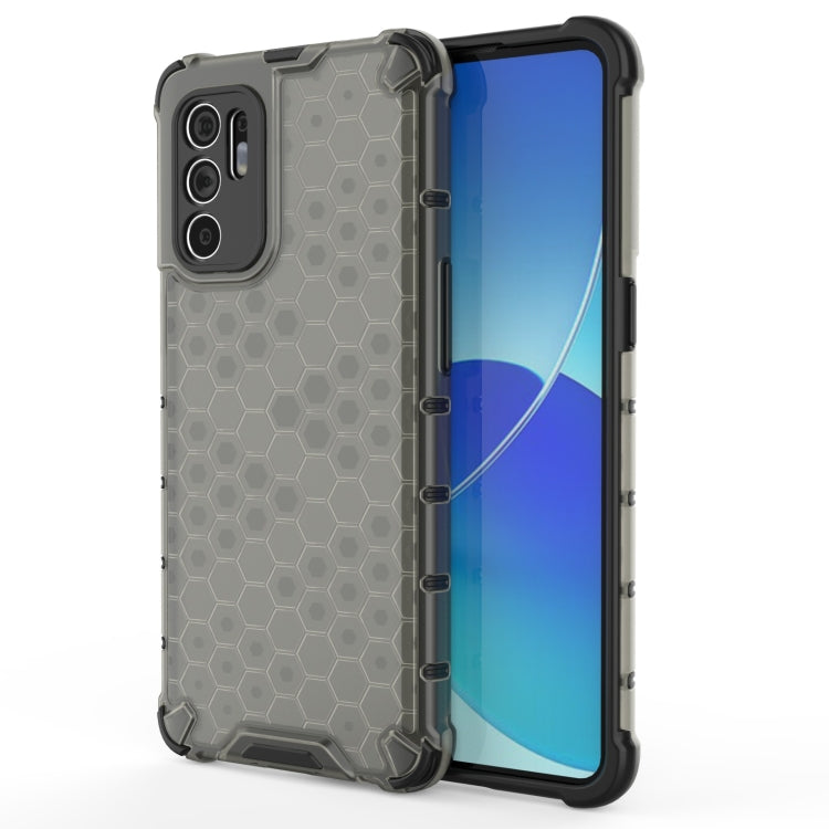 For OPPO Reno6 4G Shockproof Honeycomb PC + TPU Case