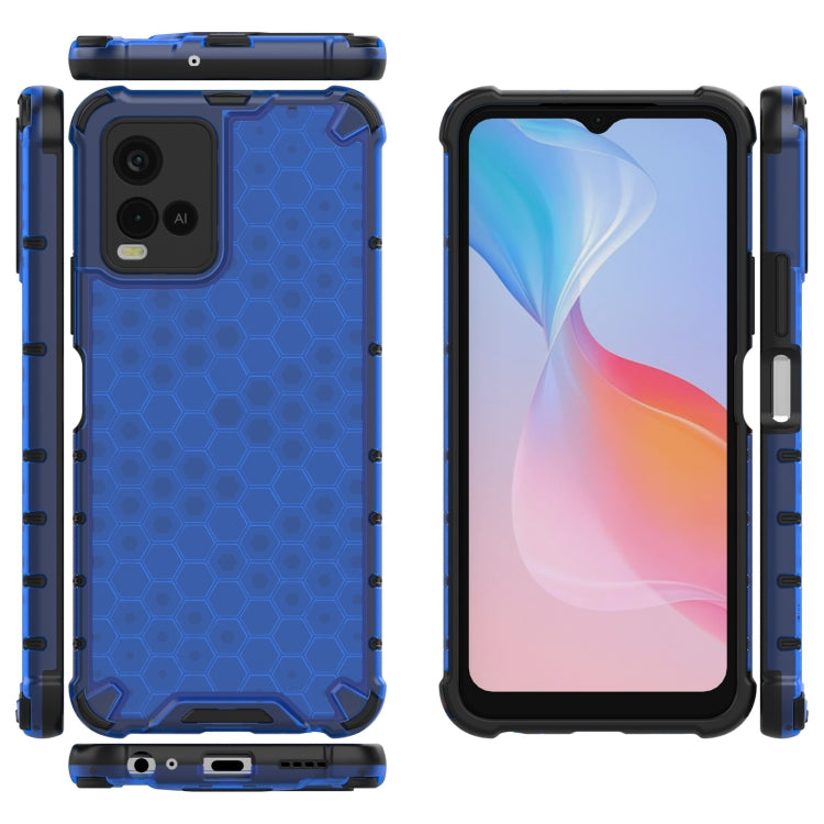 For vivo Y21 Shockproof Honeycomb PC + TPU Case