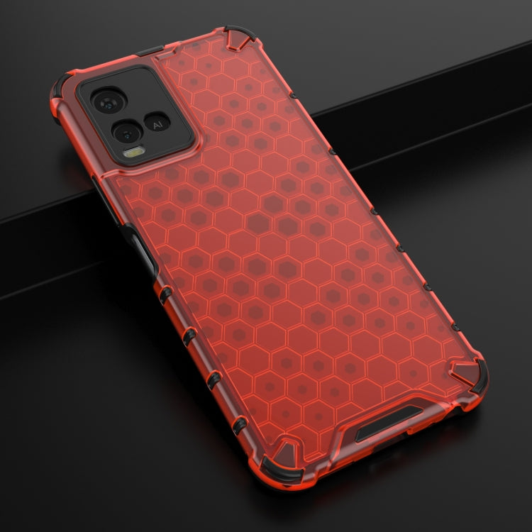 For vivo Y21 Shockproof Honeycomb PC + TPU Case