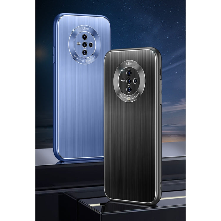 For vivo S6 5G Cool Sharp Series Aluminum Plate Brushed Lens All-inclusive Protective Case