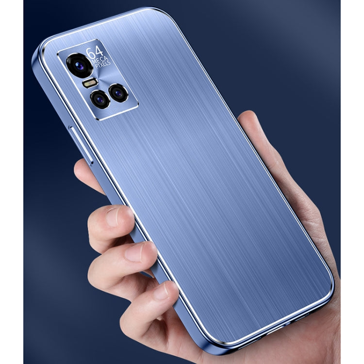 For vivo S10 / S10 Pro Cool Sharp Series Aluminum Plate Brushed Lens All-inclusive Protective Case