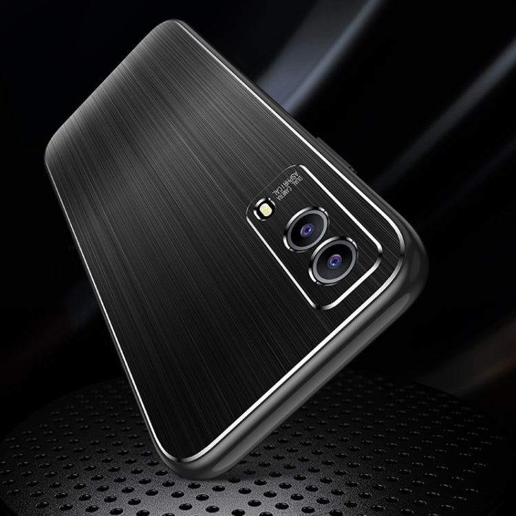 For vivo Y52s Cool Sharp Series Aluminum Plate Brushed Lens All-inclusive Protective Case