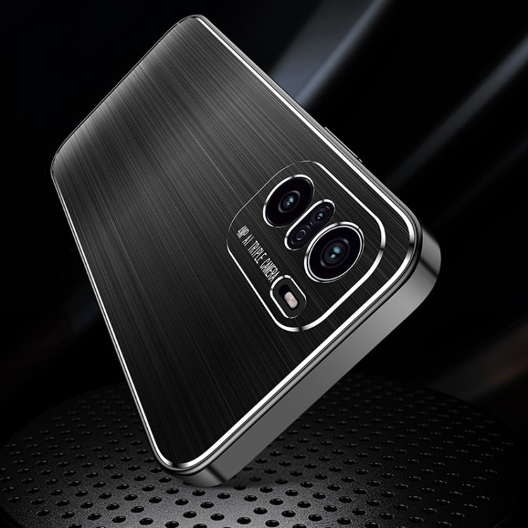 For Xiaomi Redmi K40 / K40 Pro Cool Sharp Series Aluminum Plate Brushed Lens All-inclusive Protective Case