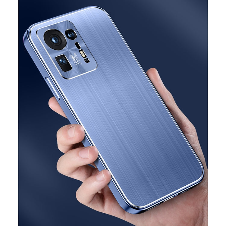 For Xiaomi Mix 4 Cool Sharp Series Aluminum Plate Brushed Lens All-inclusive Protective Case