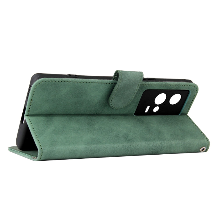 For vivo iQOO 8 Pro Solid Color Skin Feel Magnetic Buckle Horizontal Flip PU Leather Case with Holder & Card Slots & Wallet