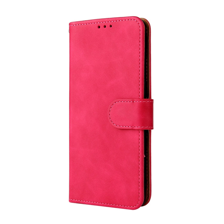 For OPPO Reno6 4G Solid Color Skin Feel Magnetic Buckle Horizontal Flip PU Leather Case with Holder & Card Slots & Wallet