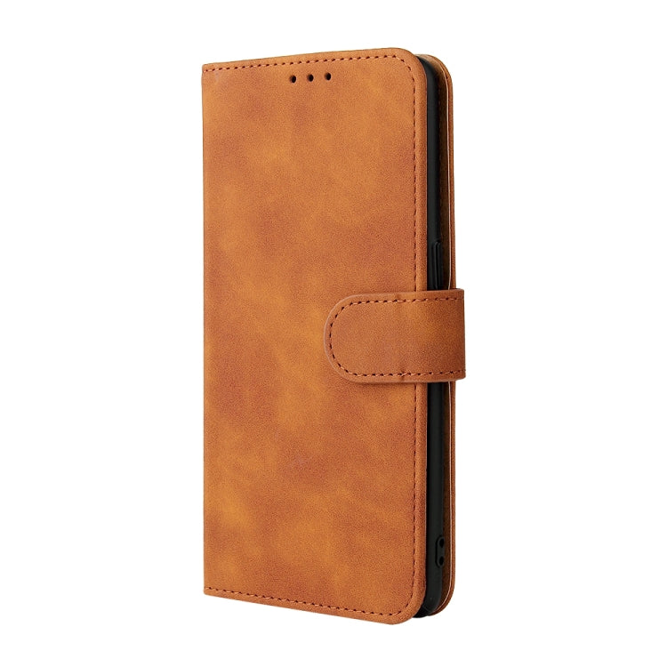 For OPPO Reno6 4G Solid Color Skin Feel Magnetic Buckle Horizontal Flip PU Leather Case with Holder & Card Slots & Wallet