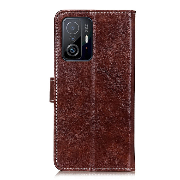 For Xiaomi Mi 11T / 11T Pro Retro Crazy Horse Texture Horizontal Flip Leather Case with Holder & Card Slots & Photo Frame & Wallet