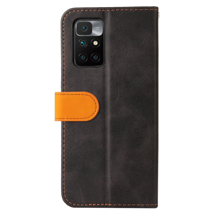 For Xiaomi Redmi 10 Business Stitching-Color Horizontal Flip PU Leather Case with Holder & Card Slots & Photo Frame