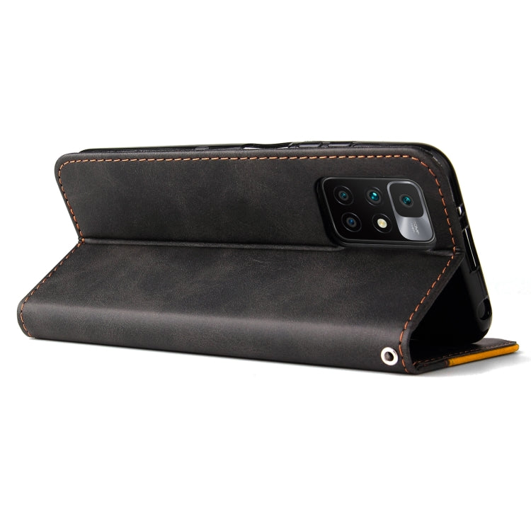 For Xiaomi Redmi 10 Business Stitching-Color Horizontal Flip PU Leather Case with Holder & Card Slots & Photo Frame