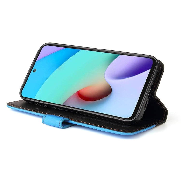 For Xiaomi Redmi 10 Business Stitching-Color Horizontal Flip PU Leather Case with Holder & Card Slots & Photo Frame