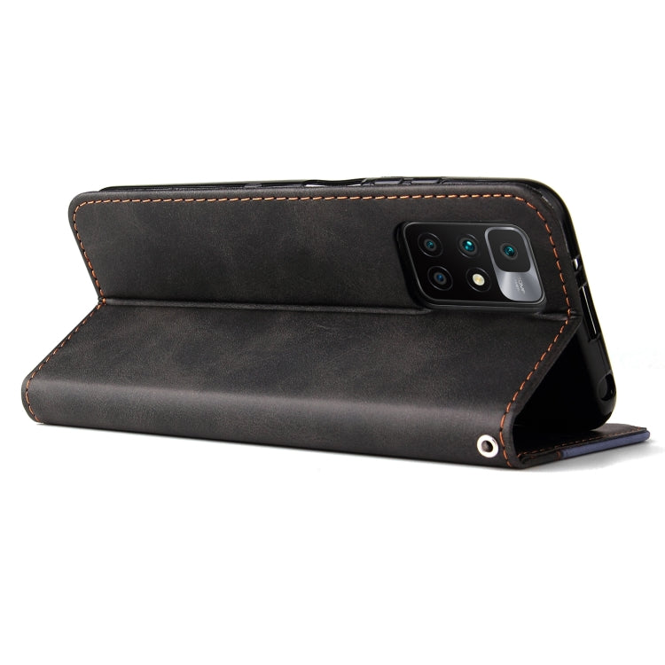 For Xiaomi Redmi 10 Business Stitching-Color Horizontal Flip PU Leather Case with Holder & Card Slots & Photo Frame
