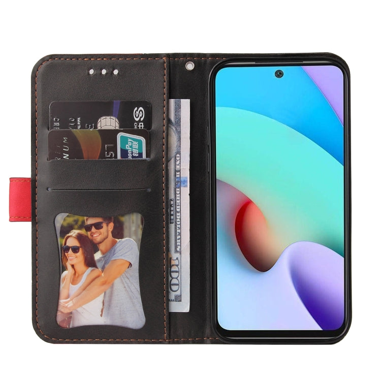 For Xiaomi Redmi 10 Business Stitching-Color Horizontal Flip PU Leather Case with Holder & Card Slots & Photo Frame