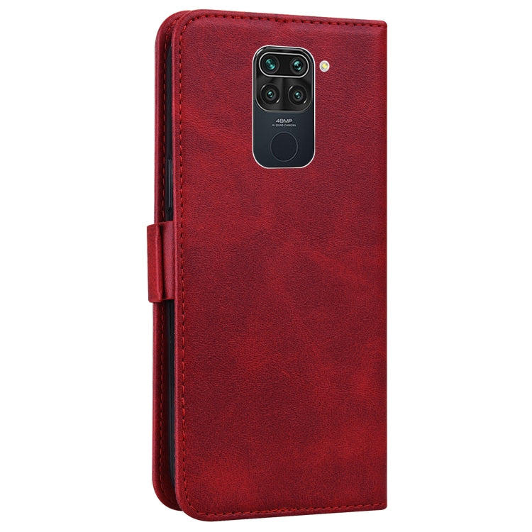 For Xiaomi Redmi Note 9 Embossed Cat Butterflies Pattern Horizontal Flip Leather Case with Card Slot & Holder & Wallet
