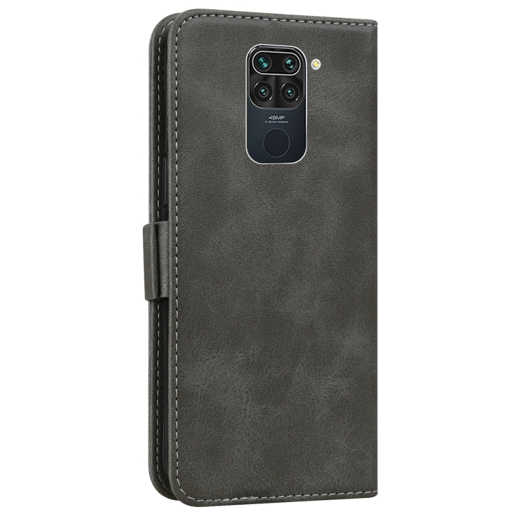 For Xiaomi Redmi Note 9 Embossed Cat Butterflies Pattern Horizontal Flip Leather Case with Card Slot & Holder & Wallet