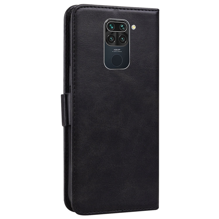 For Xiaomi Redmi Note 9 Embossed Cat Butterflies Pattern Horizontal Flip Leather Case with Card Slot & Holder & Wallet