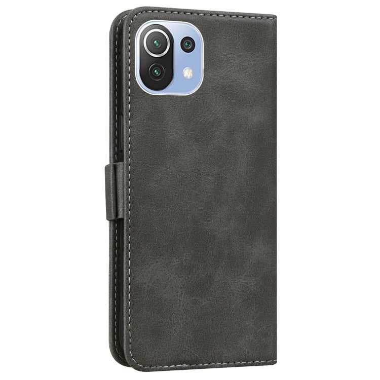 For Xiaomi Mi 11 Lite Embossed Cat Butterflies Pattern Horizontal Flip Leather Case with Card Slot & Holder & Wallet