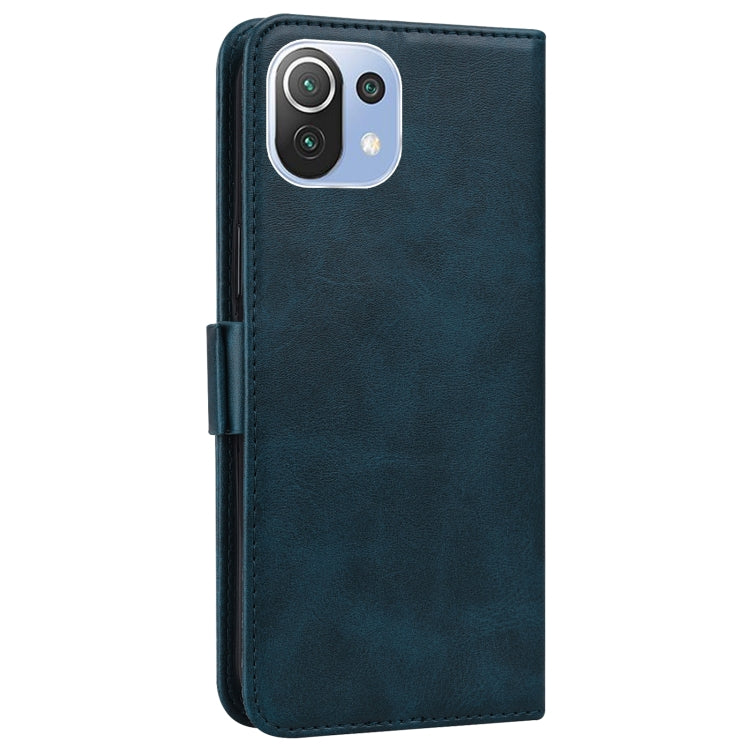 For Xiaomi Mi 11 Lite Embossed Cat Butterflies Pattern Horizontal Flip Leather Case with Card Slot & Holder & Wallet