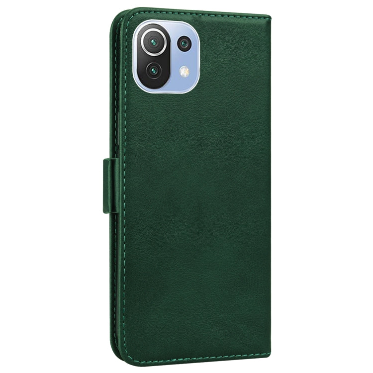 For Xiaomi Mi 11 Lite Embossed Cat Butterflies Pattern Horizontal Flip Leather Case with Card Slot & Holder & Wallet