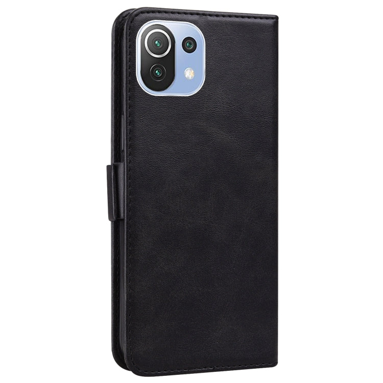 For Xiaomi Mi 11 Lite Embossed Cat Butterflies Pattern Horizontal Flip Leather Case with Card Slot & Holder & Wallet