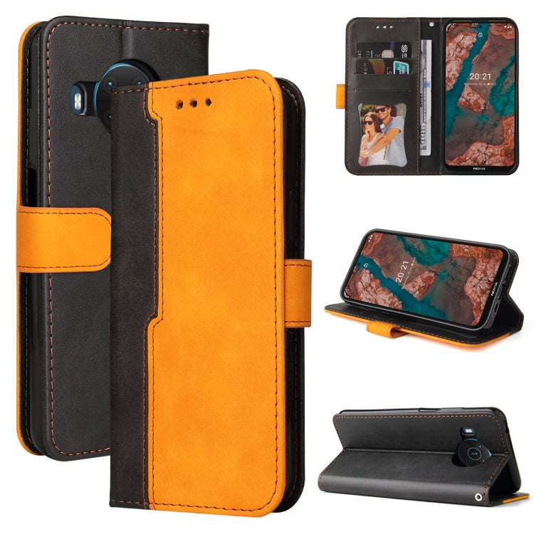 For Nokia X10 / X20 Business Stitching-Color Horizontal Flip PU Leather Case with Holder & Card Slots & Photo Frame
