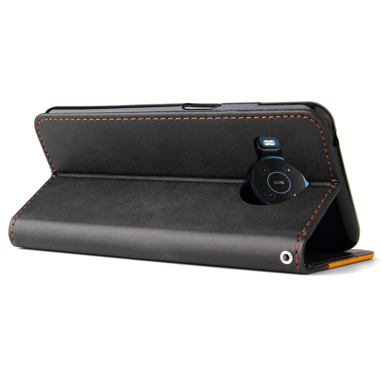 For Nokia X10 / X20 Business Stitching-Color Horizontal Flip PU Leather Case with Holder & Card Slots & Photo Frame