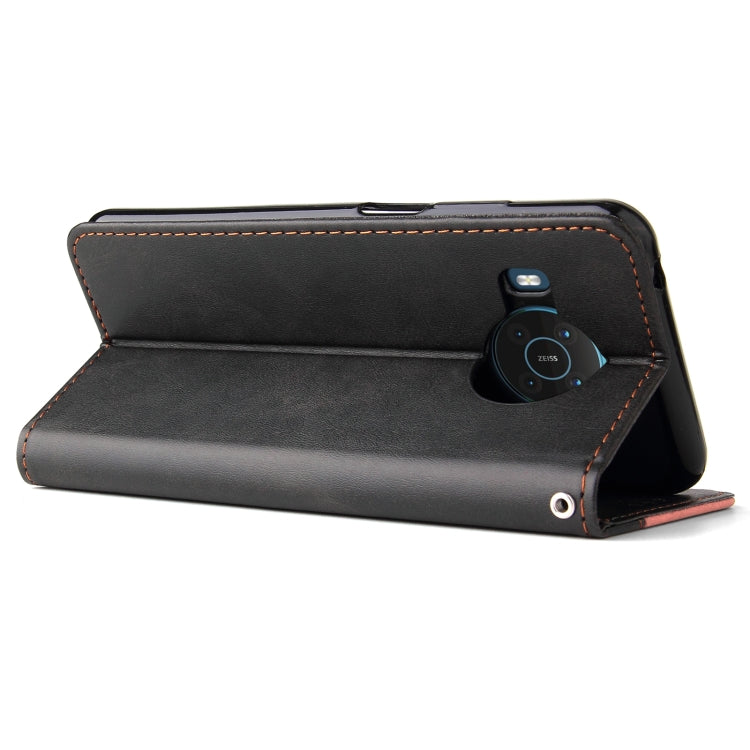 For Nokia X10 / X20 Business Stitching-Color Horizontal Flip PU Leather Case with Holder & Card Slots & Photo Frame