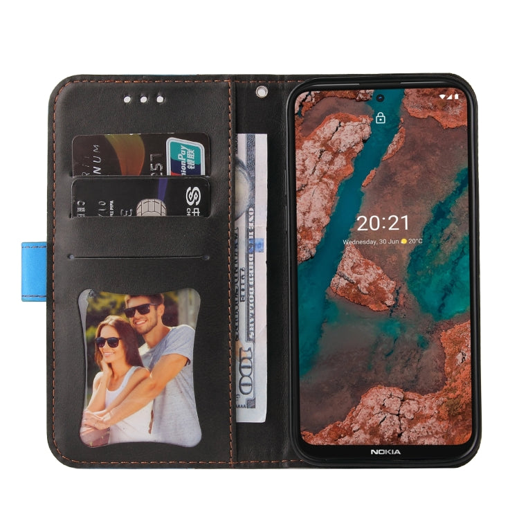 For Nokia X10 / X20 Business Stitching-Color Horizontal Flip PU Leather Case with Holder & Card Slots & Photo Frame