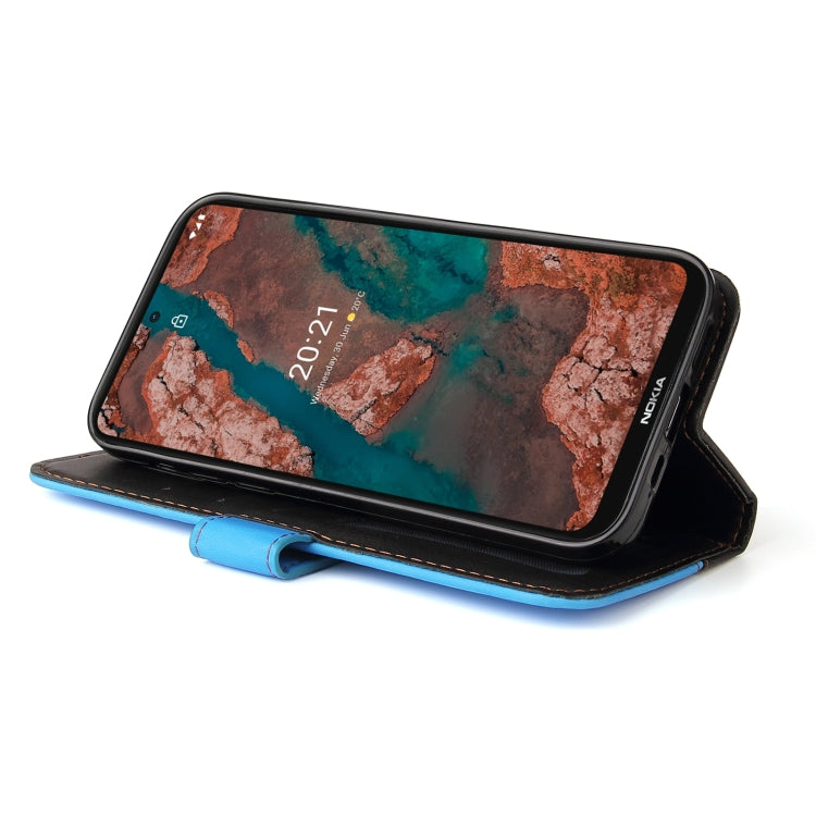 For Nokia X10 / X20 Business Stitching-Color Horizontal Flip PU Leather Case with Holder & Card Slots & Photo Frame