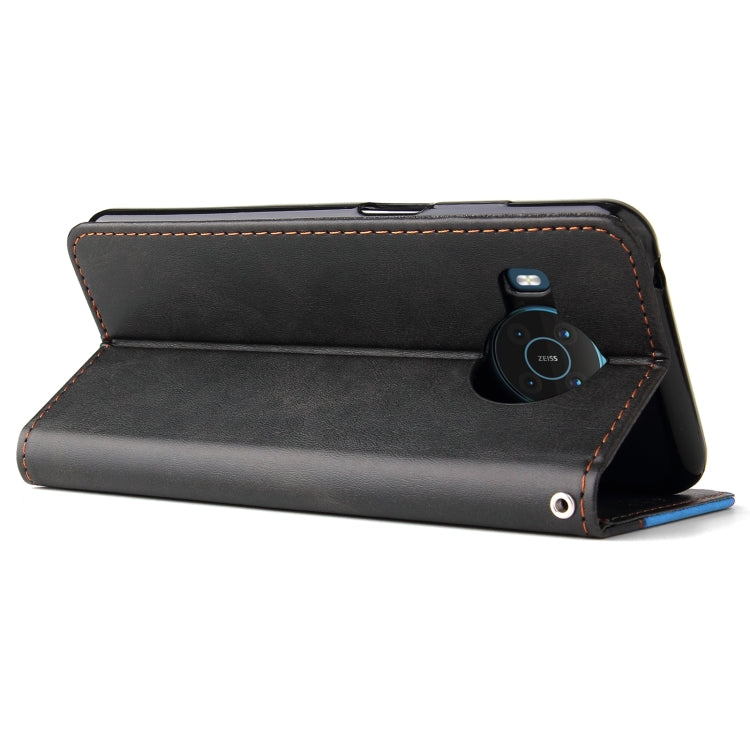 For Nokia X10 / X20 Business Stitching-Color Horizontal Flip PU Leather Case with Holder & Card Slots & Photo Frame