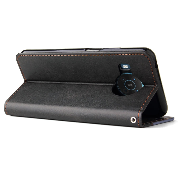 For Nokia X10 / X20 Business Stitching-Color Horizontal Flip PU Leather Case with Holder & Card Slots & Photo Frame