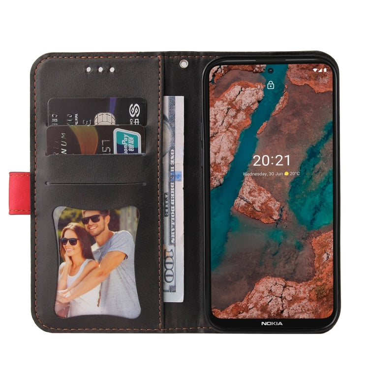 For Nokia X10 / X20 Business Stitching-Color Horizontal Flip PU Leather Case with Holder & Card Slots & Photo Frame